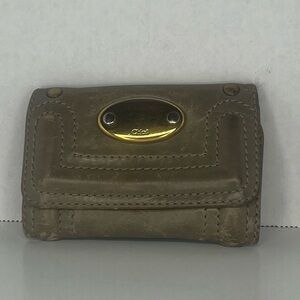 💛CHLOE‎ Gold Logo Leather 6 Hooks Key Case/Holder💛
